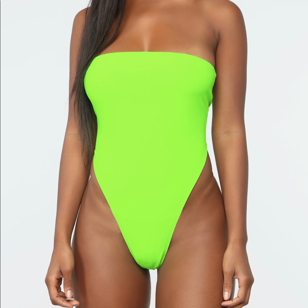 Taylor Tube Bodysuit - Neon Green